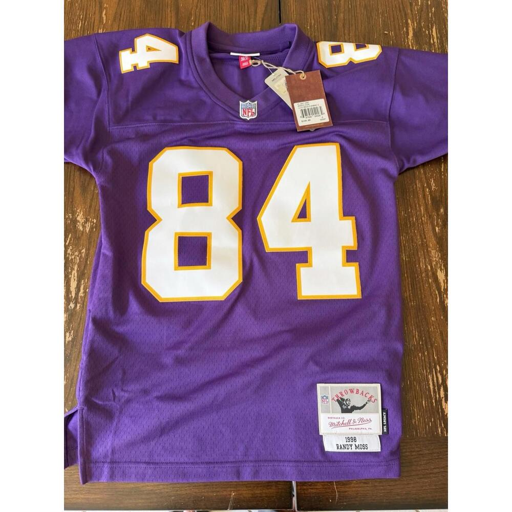Randy Moss Minnesota Vikings 1998 Purple Legacy Player Jersey Size S (NEW)